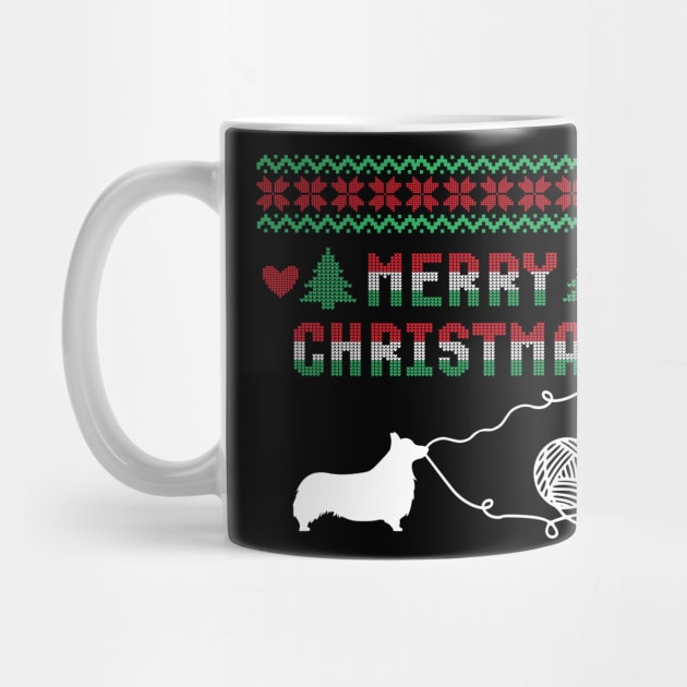 Corgi Stitch Christmas Design by SVGBistro